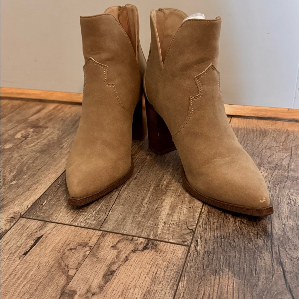 Tan Suede Ankle Boots